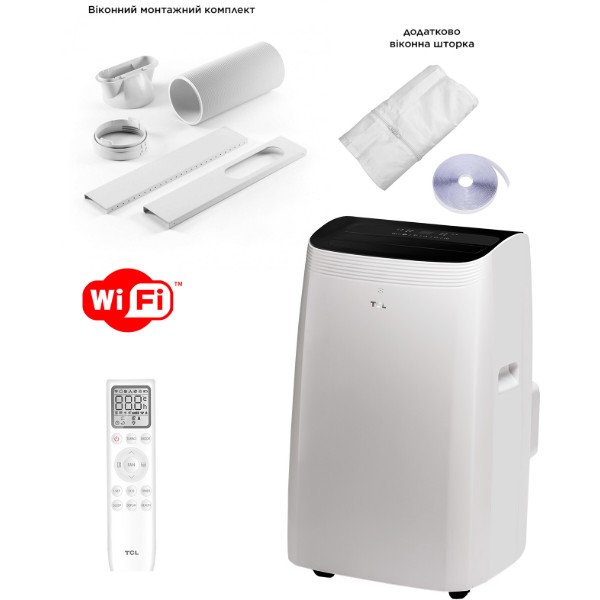 Фото - Кондиционер мобильный TCL TAC-12CPB/MZWS WI-FI